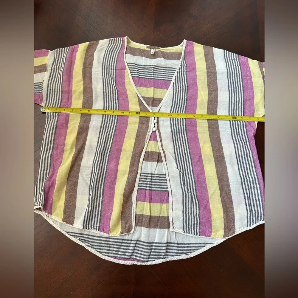 Free People Multicolor Striped Blouse